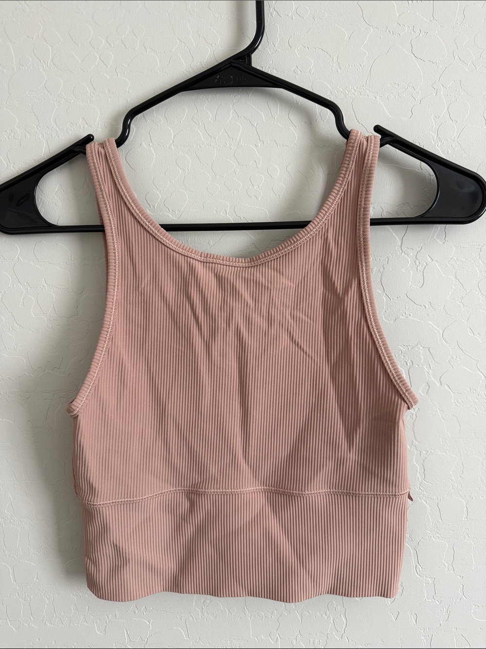 Lululemon Ribbed Cropped Tank Top - Dusty Rose